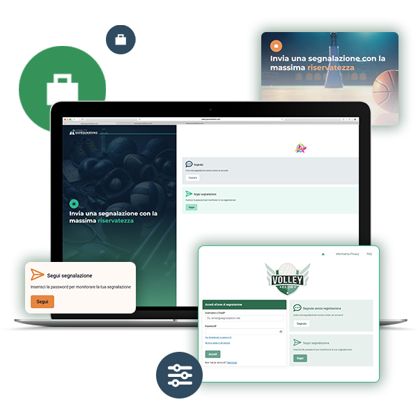 personalizzazione Piattaforma gestione segnalazioni tutela minori sport